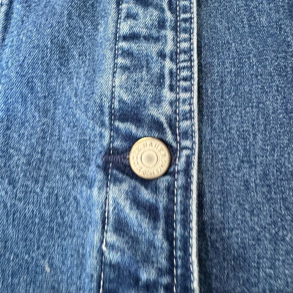 Eddie Bauer women’s vintage denim vest mid wash size small cotton - Picture 5 of 9